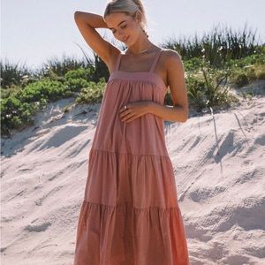 Araminta James Sunset Maxi Dress- Terracotta